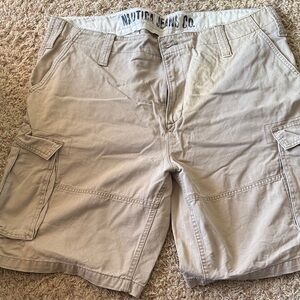 Nautica Men's Beige Cargo Shorts